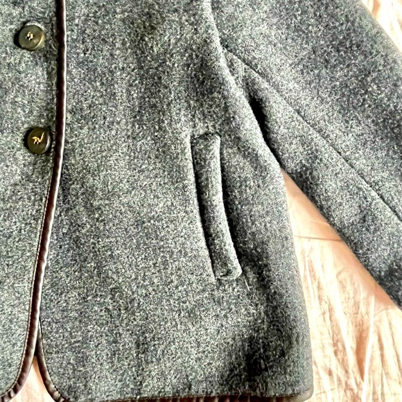 Zara wool coat. Girls size 4/5 - Picture 3 of 4